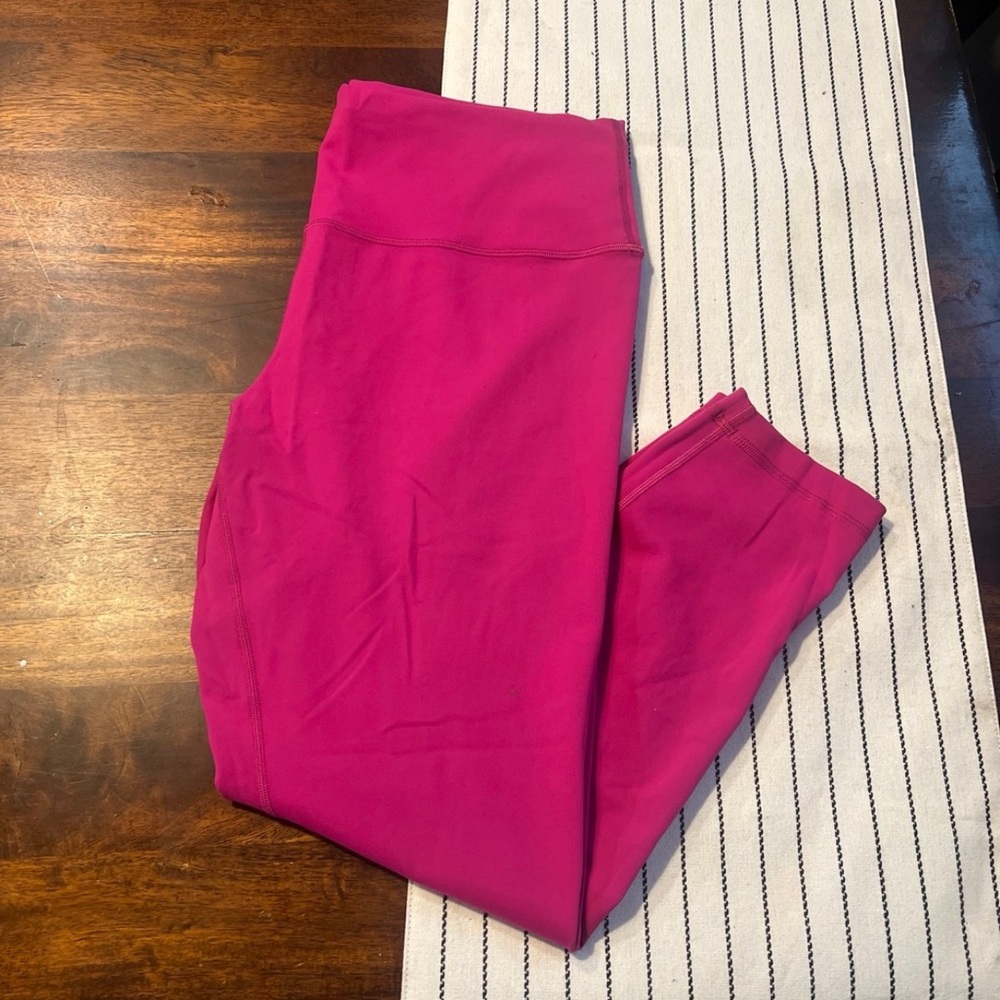 Pink lululemon leggings size 14